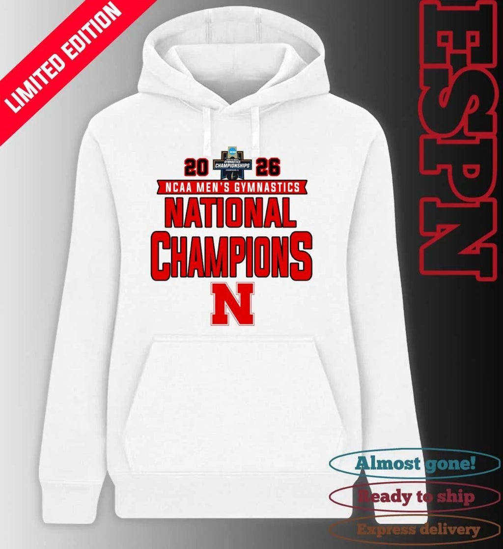 Nebraska Cornhuskers 2026 NCAA Men’s Gymnastics National Champions Shirt