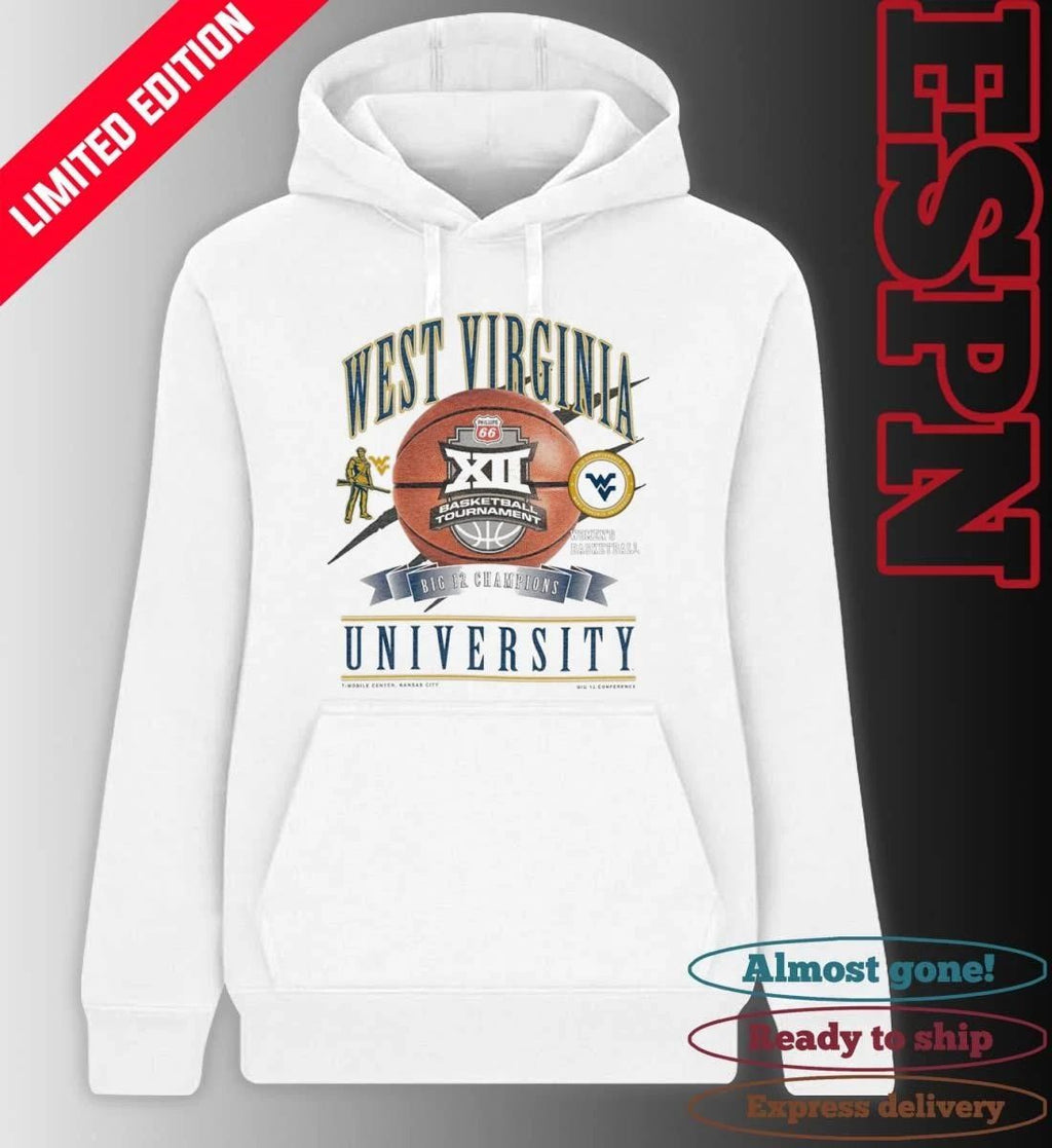 WVU Women’s Basketball New Era 2026 Big 12 Tournament Champions Shirt
