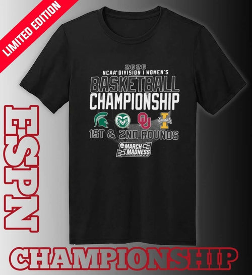 1st, 2nd Rounds 2026 NCAA DI Women’s Basketball Championship – Norman, OK Shirt