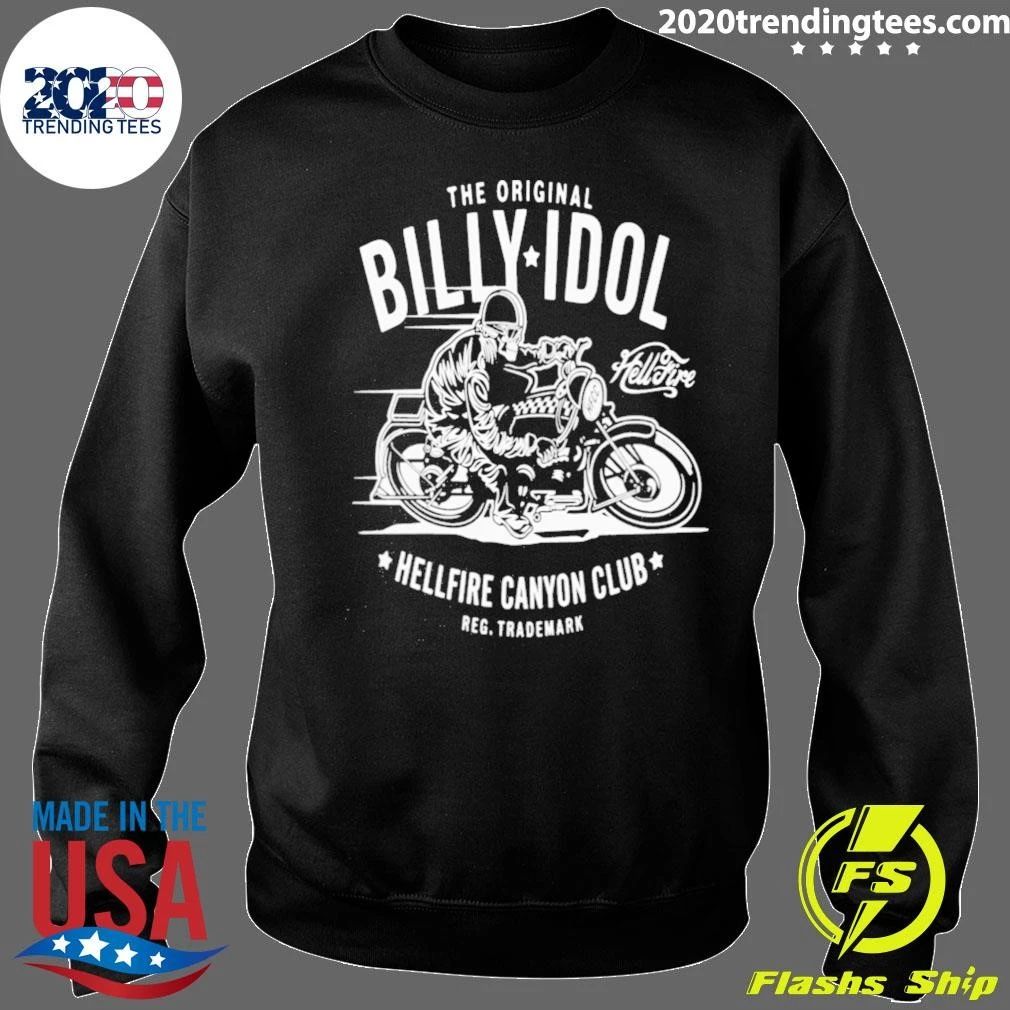 Billy Idol The Original Hellfire Canyon Club Reg Trademark Motor Shirt