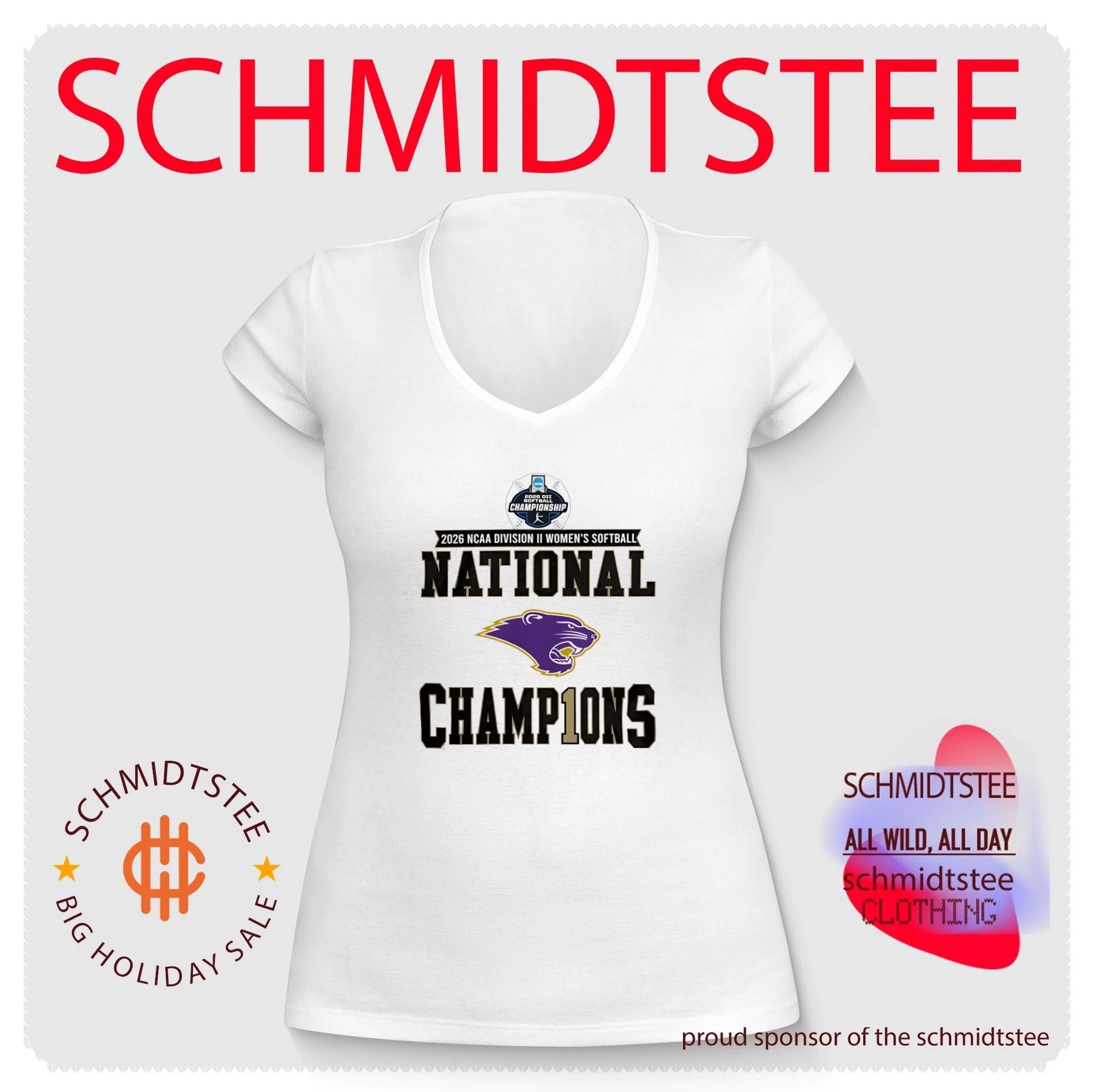 McKendree Bearcats 2026 DII Softball Champions Shirt