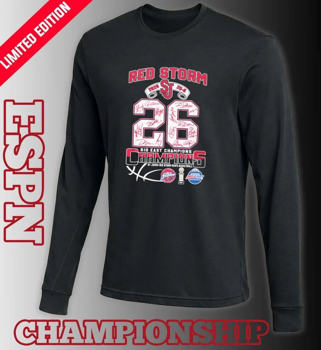 St John’s Red Storm Big East Champions 25-6 Shirt