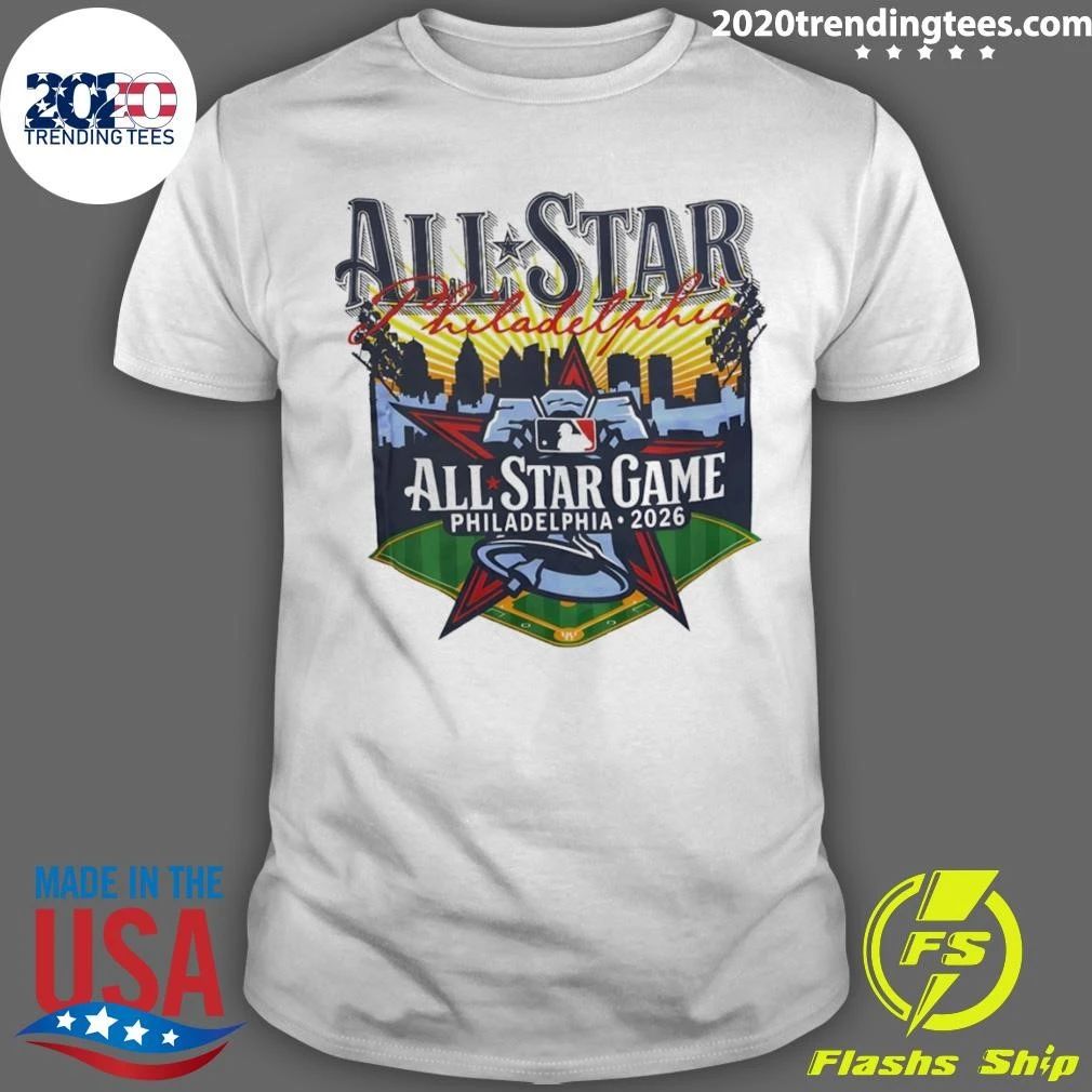 City Skyline Philadelphia Phillies Baseball Mlb 2026 All Star Game Logo Shirt