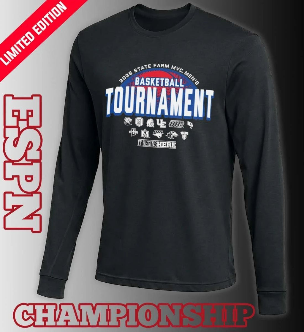 It Begins Here 2026 Missouri Valley Conference Men’s Basketball Championship T-Shirt