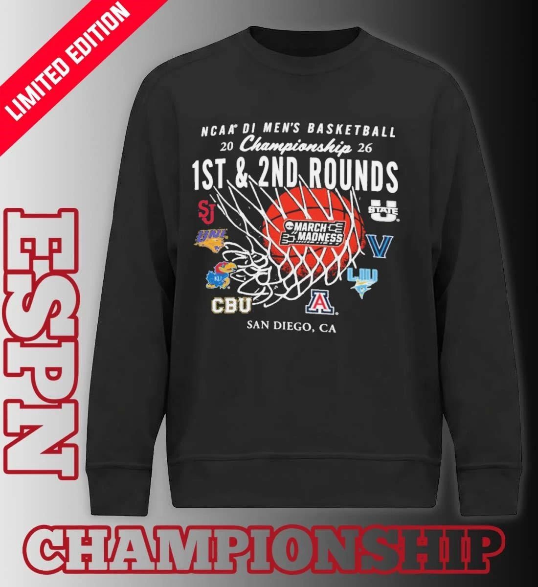 2026 NCAA DI Men’s Basketball 1st, 2nd Rounds – San Diego Shirt