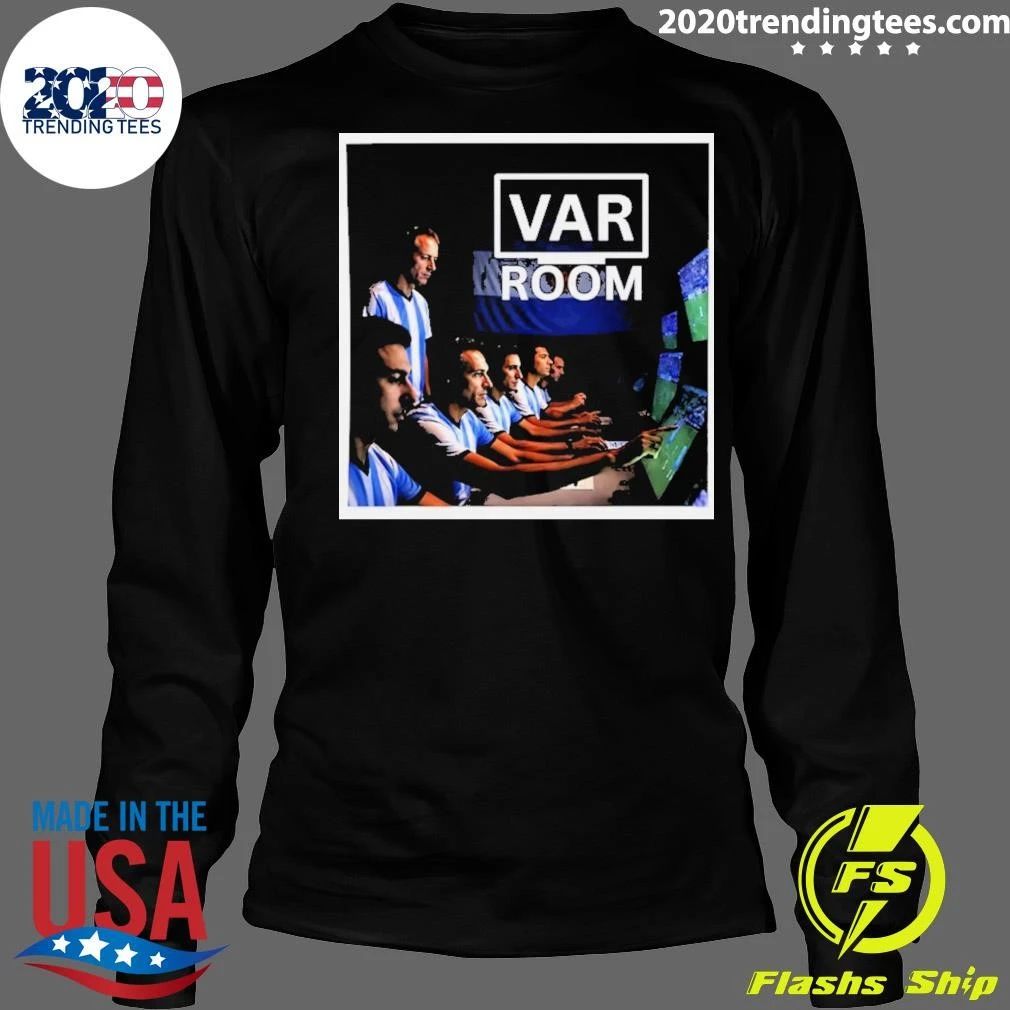 Var Room Argentina Soccer Football Referee Shirt