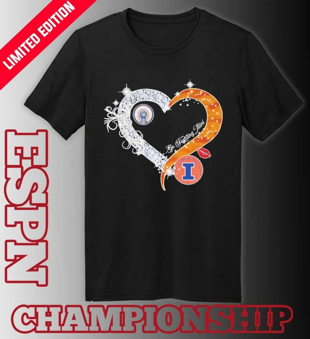 Heart Illinois Fighting Illini Men’s Final Four 2026 Shirt
