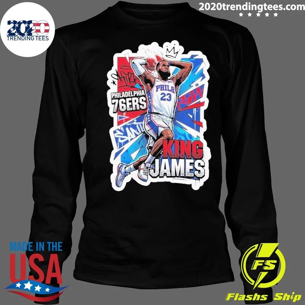 King James Philadelphia Basketball Fans Tee Shirt