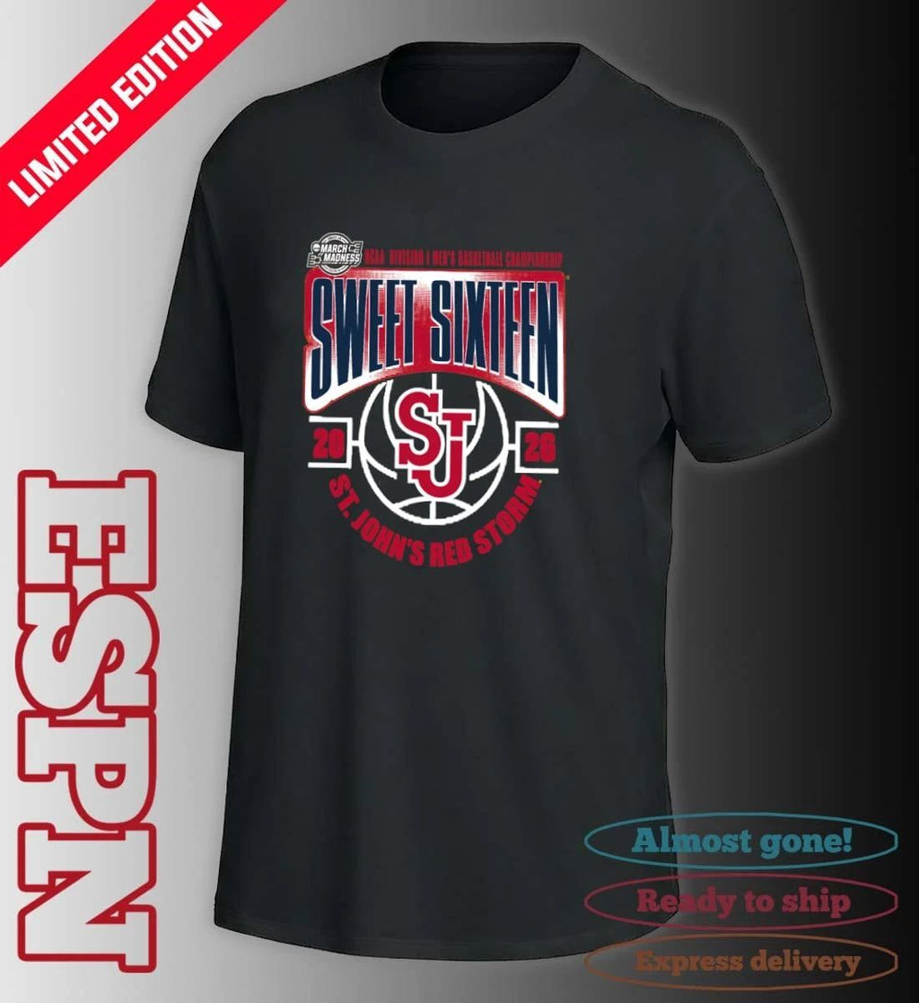 St. John’s Red Storm Sweet 16 NCAA DI Men’s Basketball Tournament March Madness 2026 T-Shirt