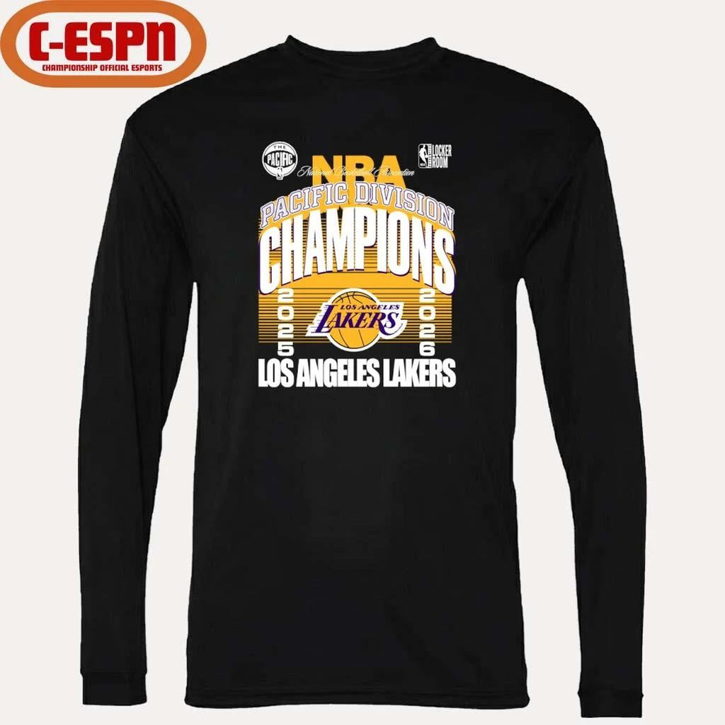 2025-26 NBA Pacific Division Champions Los Angeles Lakers T-Shirt
