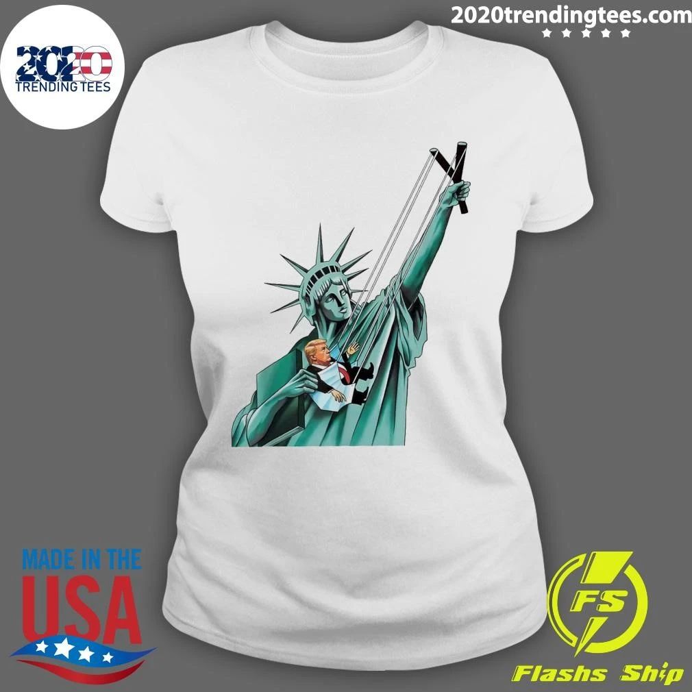 Statue Of Liberty Anti Trump Political Comedy Shirt