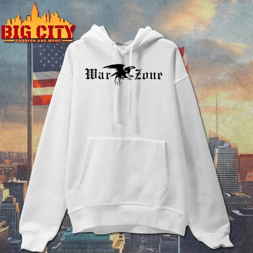 Warzone Eagle Gothic Lettering Heavy Metal Punk T Shirt