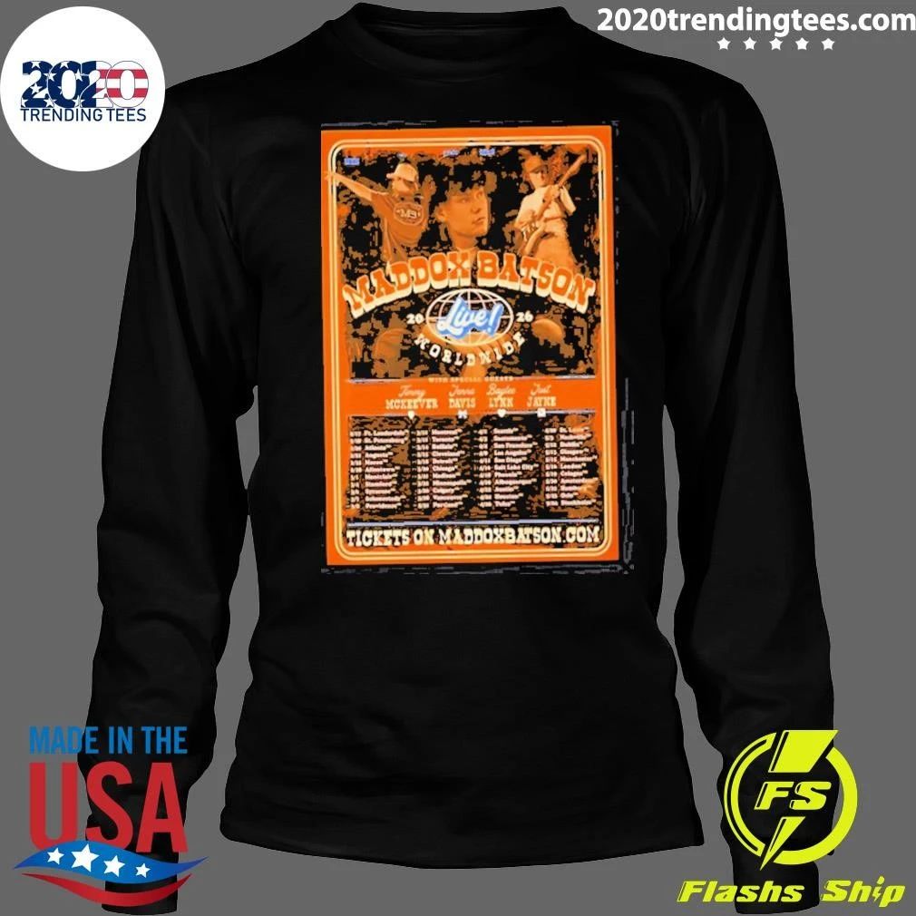 Maddox Batson Worldwide Tour 2026 shirt