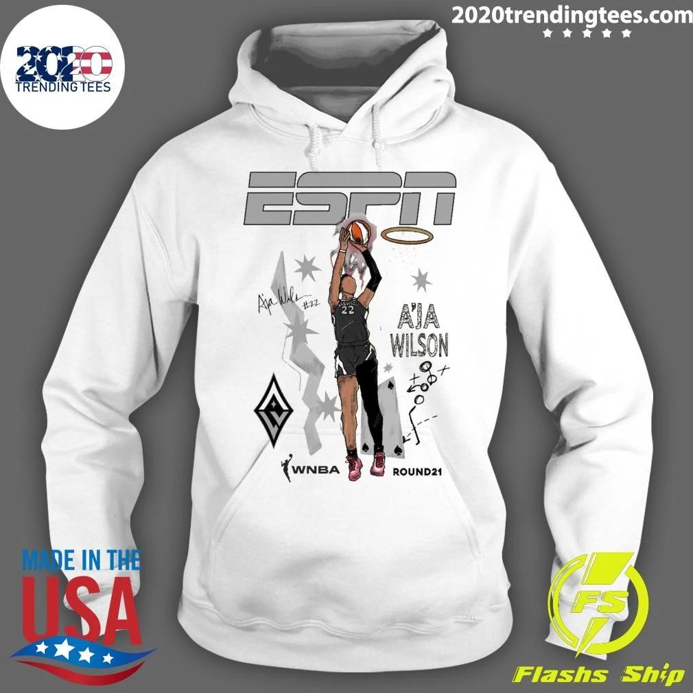A’ja Wilson Las Vegas Aces Round21 ESPN Player 2026 Shirt
