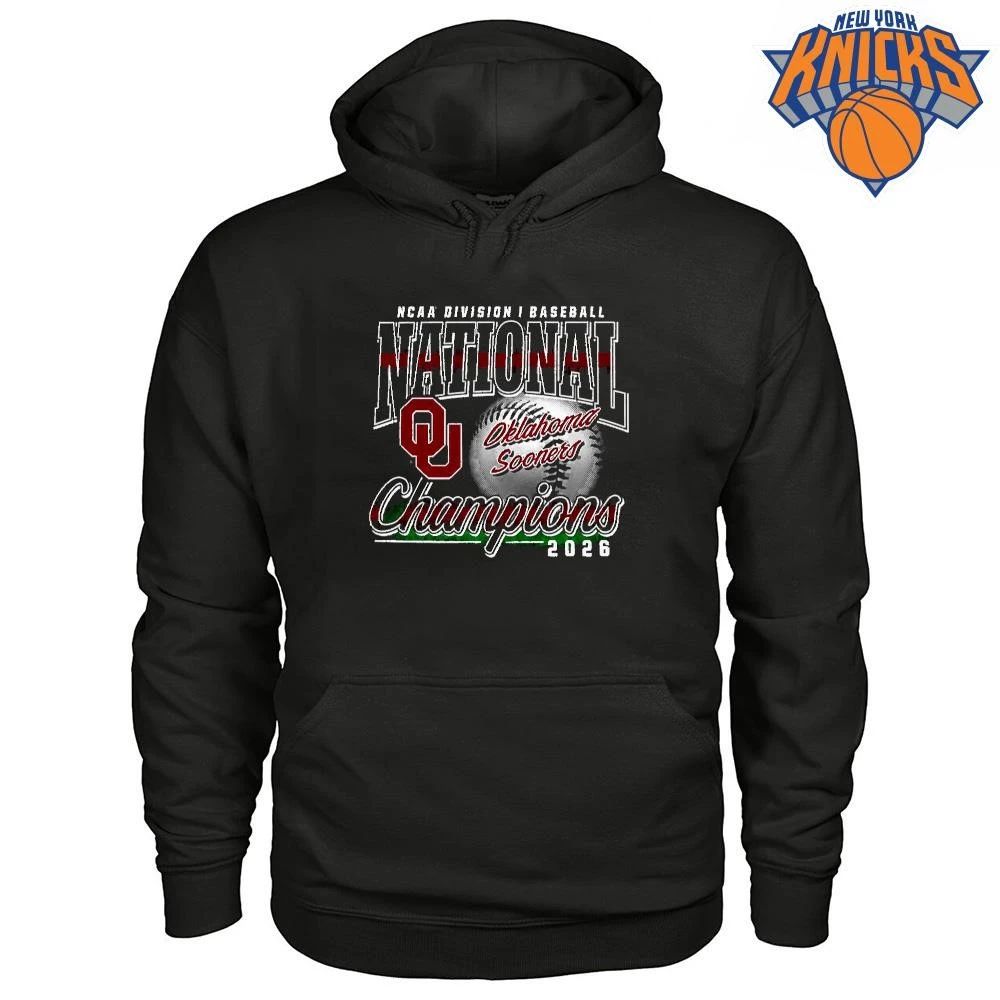 Oklahoma Sooners Division Baseball National Champions 2026 Shirt