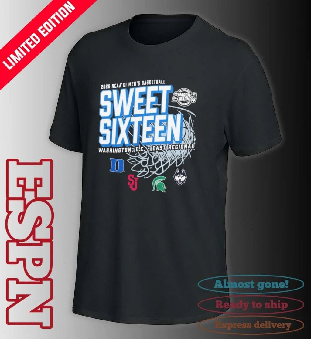 Washington, DC Midwest Regional 2026 NCAA DI Men’s Basketball Sweet Sixteen T-Shirt