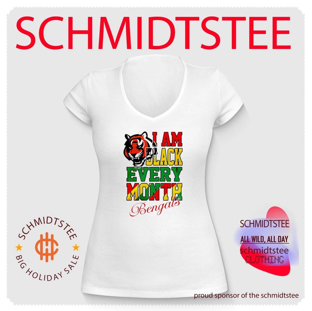Cincinnati Bengals I am Black Every Month Juneteenth logo shirt