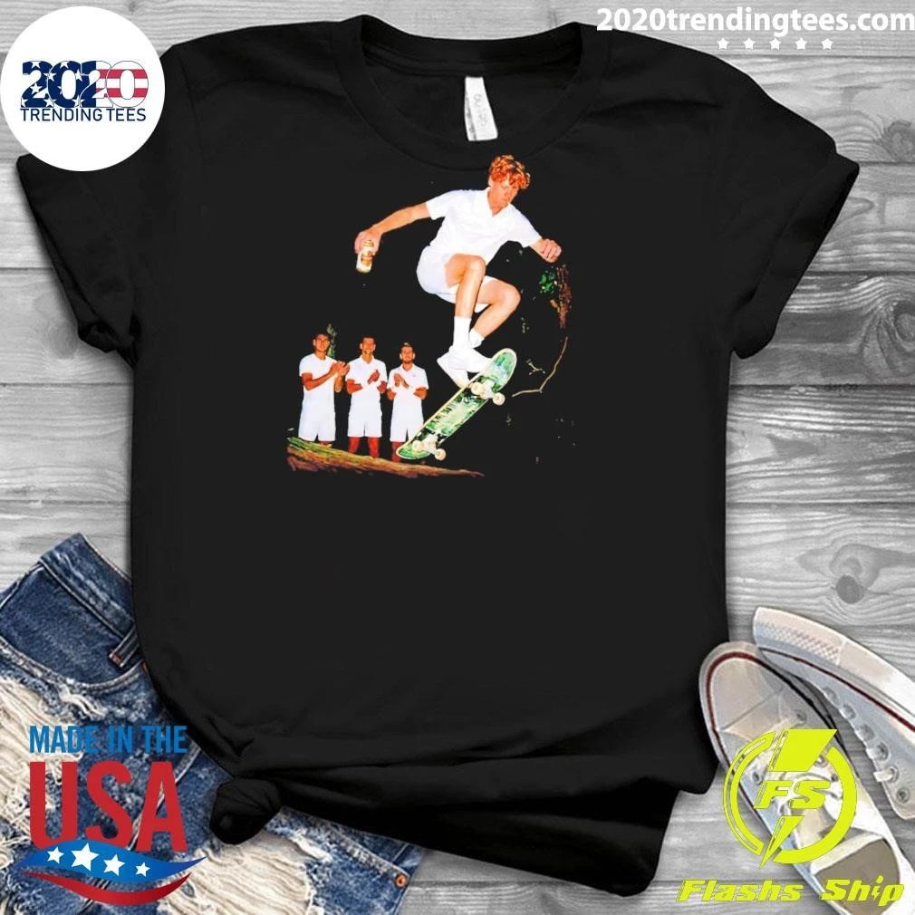 Jannik Sinner Skateboarding Wimbledon Men’s Singles Italy 2026 Shirt