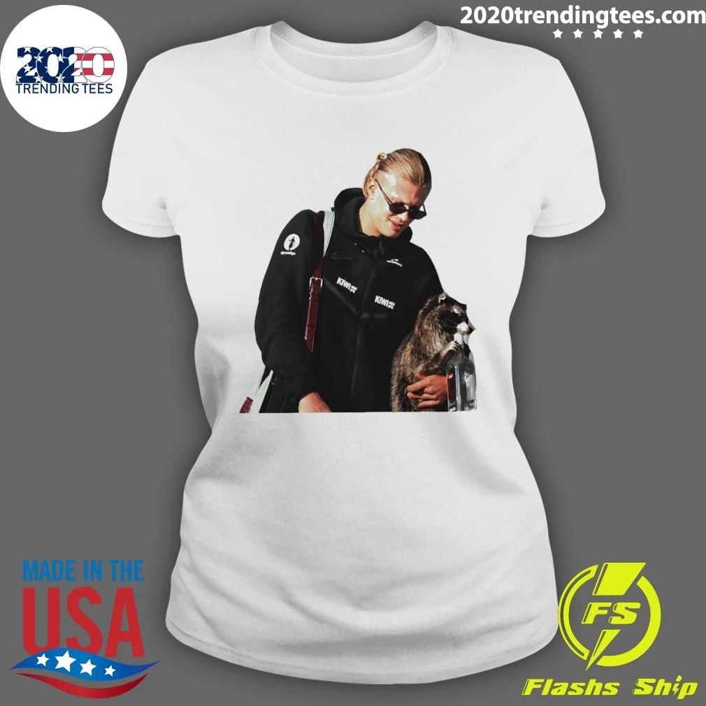 Erling Haaland Hug Raccoon Norway Soccer World Cup 2026 Meme Shirt
