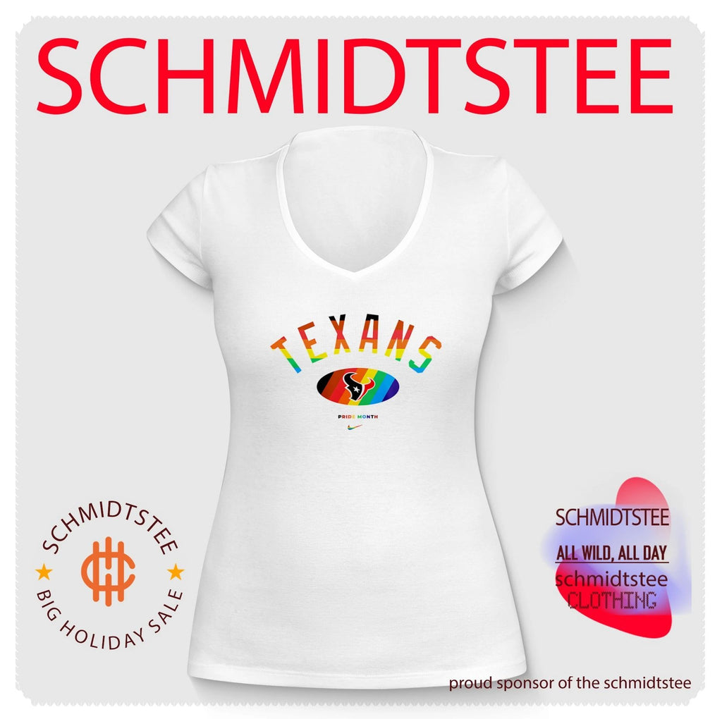 Houston Texans Pride Month Rainbow logo shirt