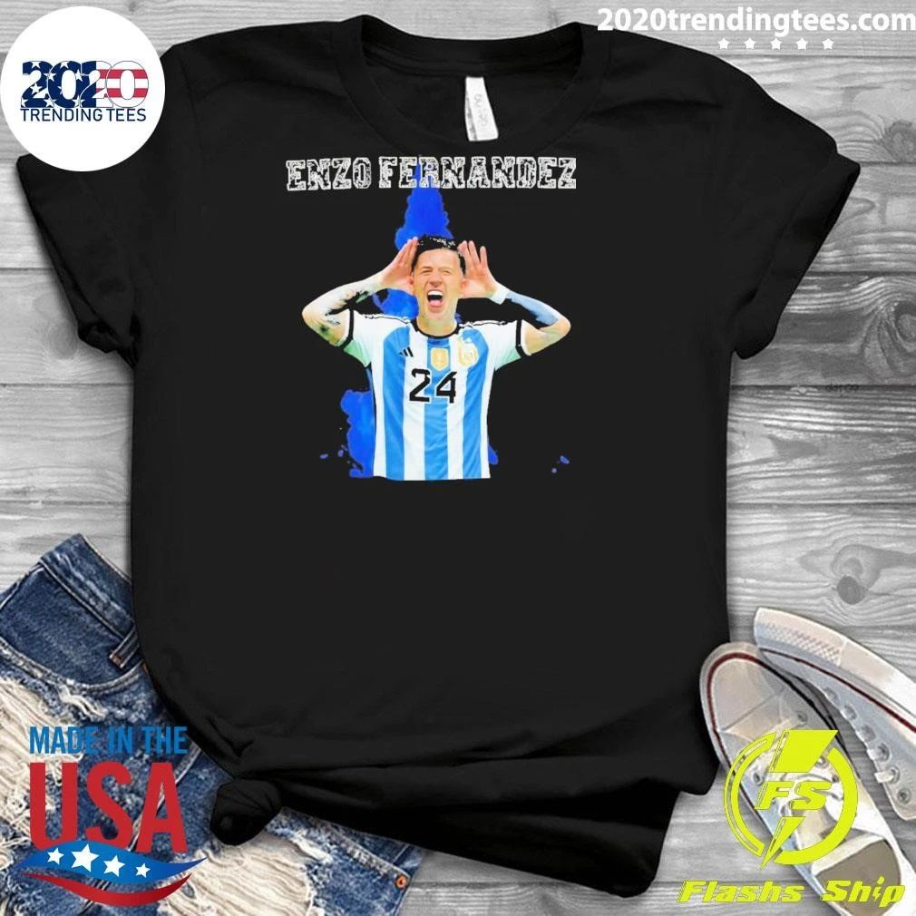 Enzo Fernández Argentina National Soccer World Cup 2026 Shirt
