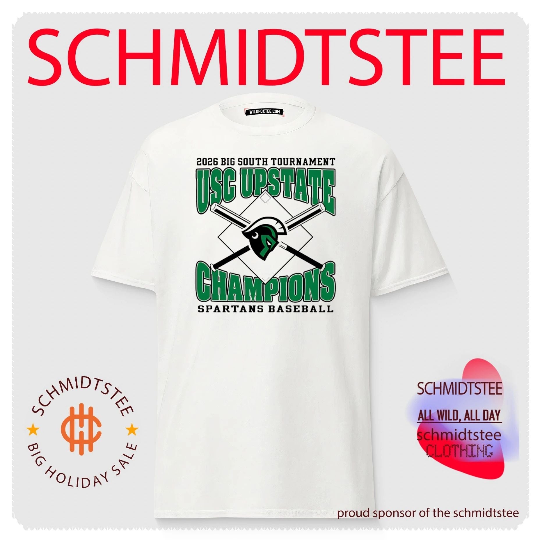 USC Upstate Baseball 2026 Big South Tournament Champions shirt