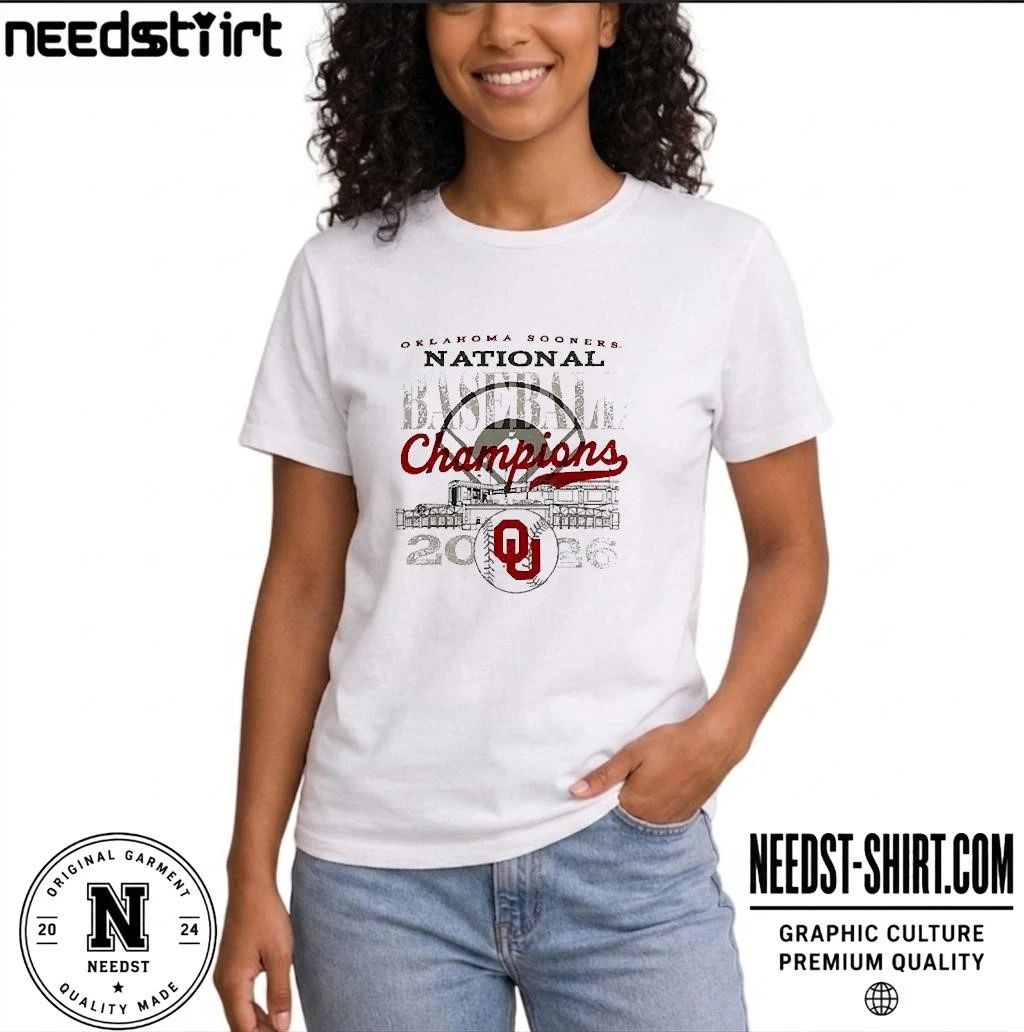 Oklahoma Sooners Image One 2026 NCAA Baseball Men’s College World Series Champions Overlay T-Shirt