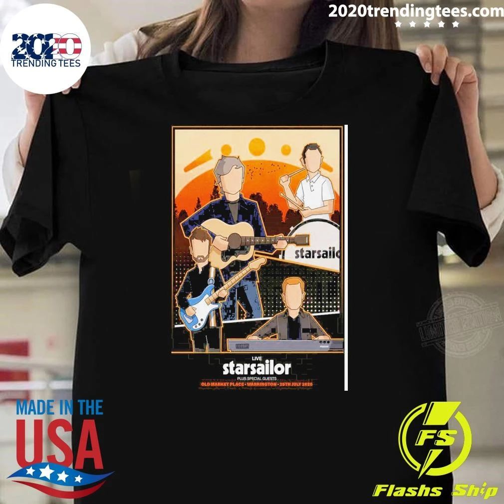 Starsailor July 25 2026 Old Market Place in Warrington Shirt