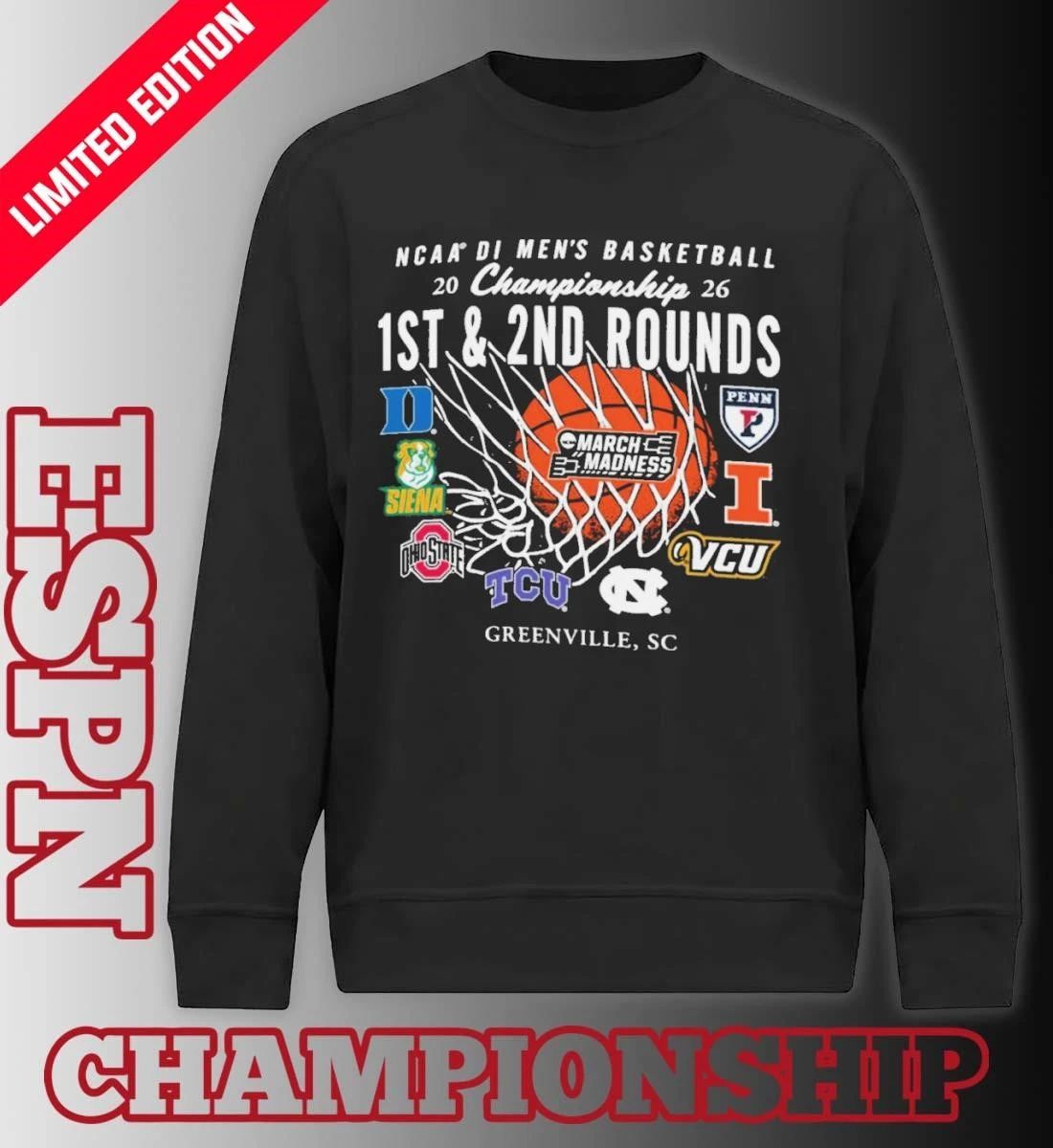 2026 NCAA DI Men’s Basketball 1st, 2nd Rounds – Greenville, SC Shirt