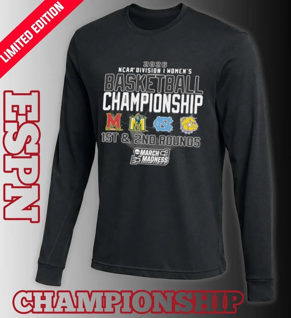 1st, 2nd Rounds 2026 NCAA DI Women’s Basketball Championship – Chapel Hill, NC Shirt