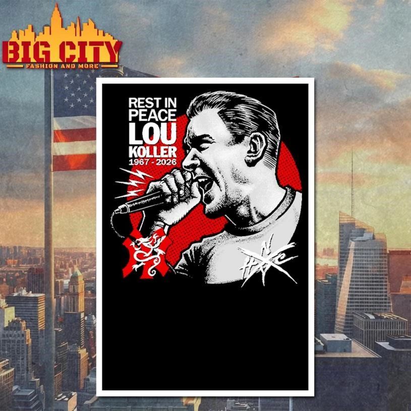 Rest In Peace Lou Koller Sick Of It All NYHC Tribute T shirt