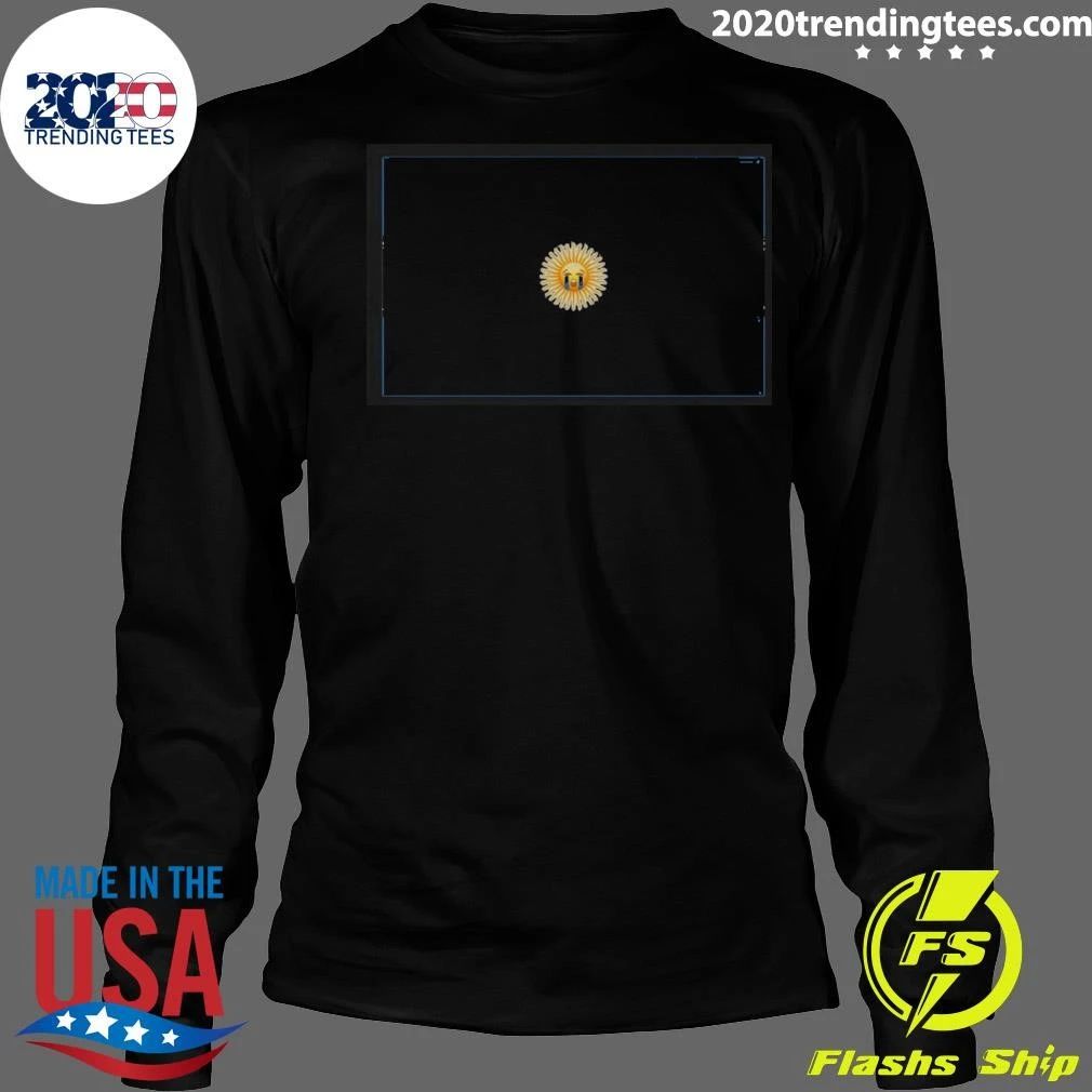 Crying Icon Sun Argentina Soccer World Cup 2026 Flag Shirt