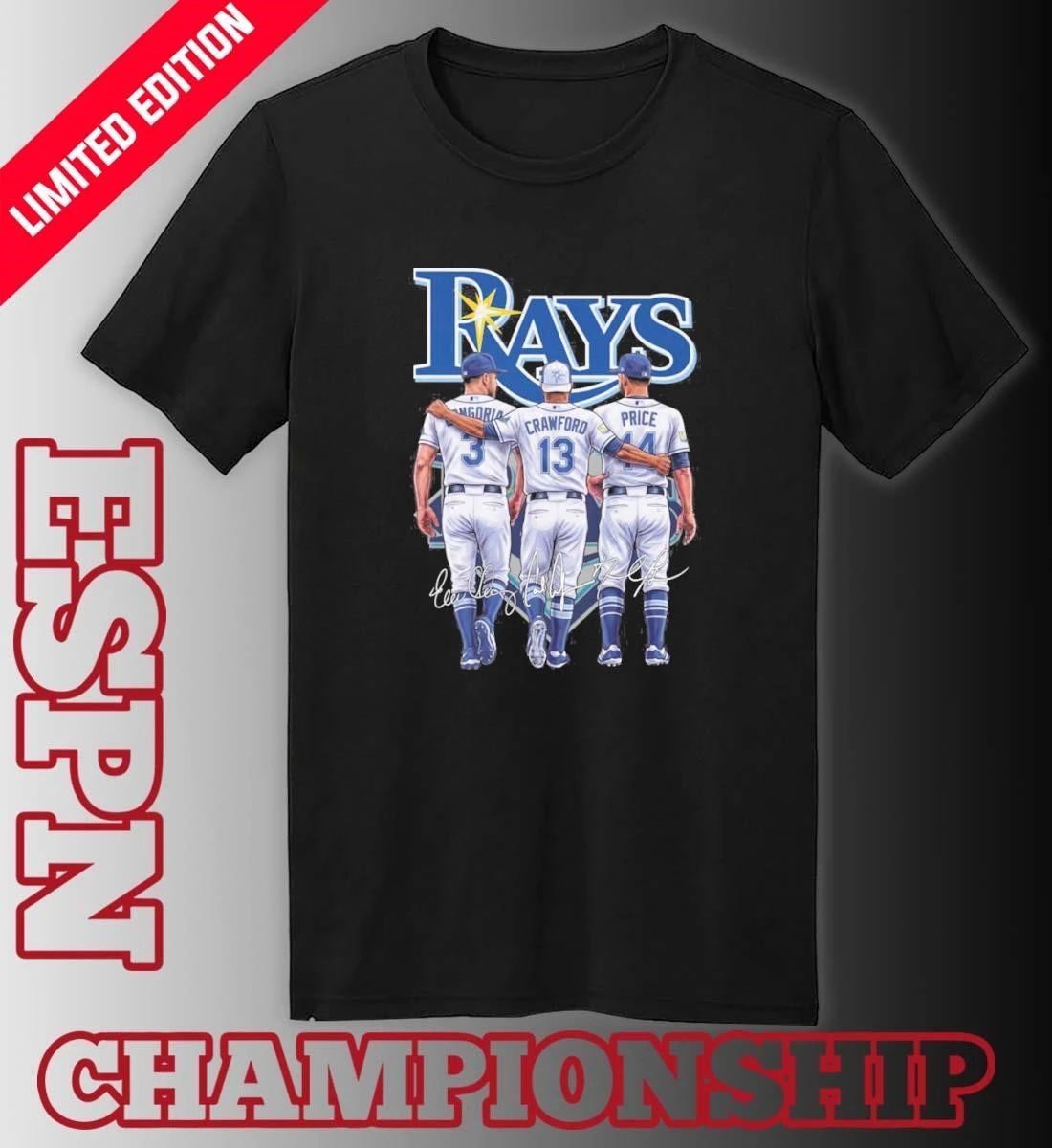 Tampa Bay Rays Evan Longoria, Carl Crawford And David Price Shirt