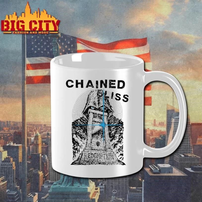 Chained Bliss Redemption Guillotine Hooded Reaper Heavy Metal Graphic T shirt