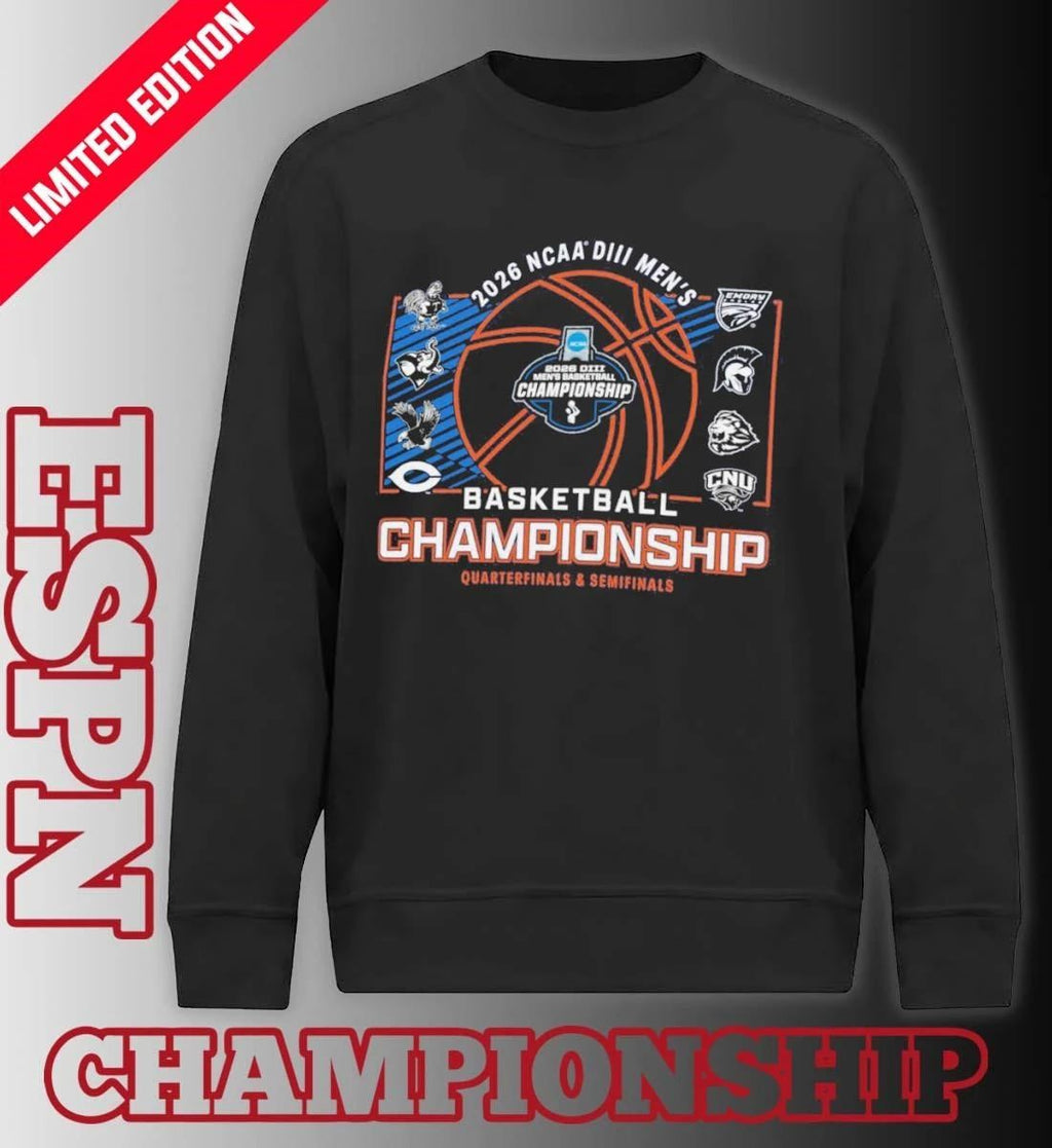Quarterfinals, Semifinals 2026 NCAA Division III Men’s Basketball Championship Shirt