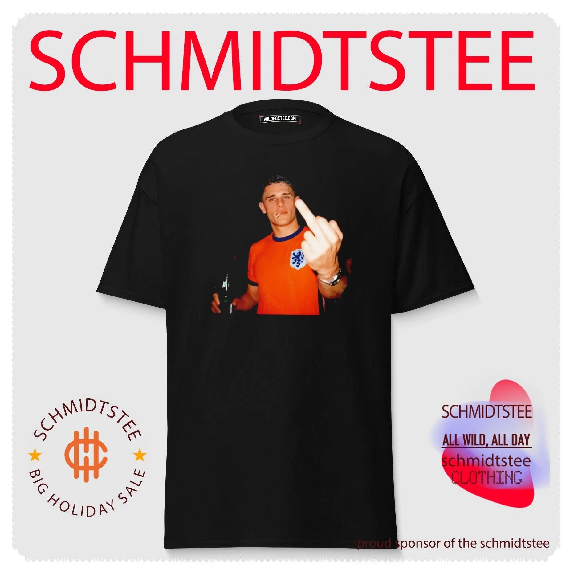 Xavi Simons Netherlands National Football Team middle finger shirt