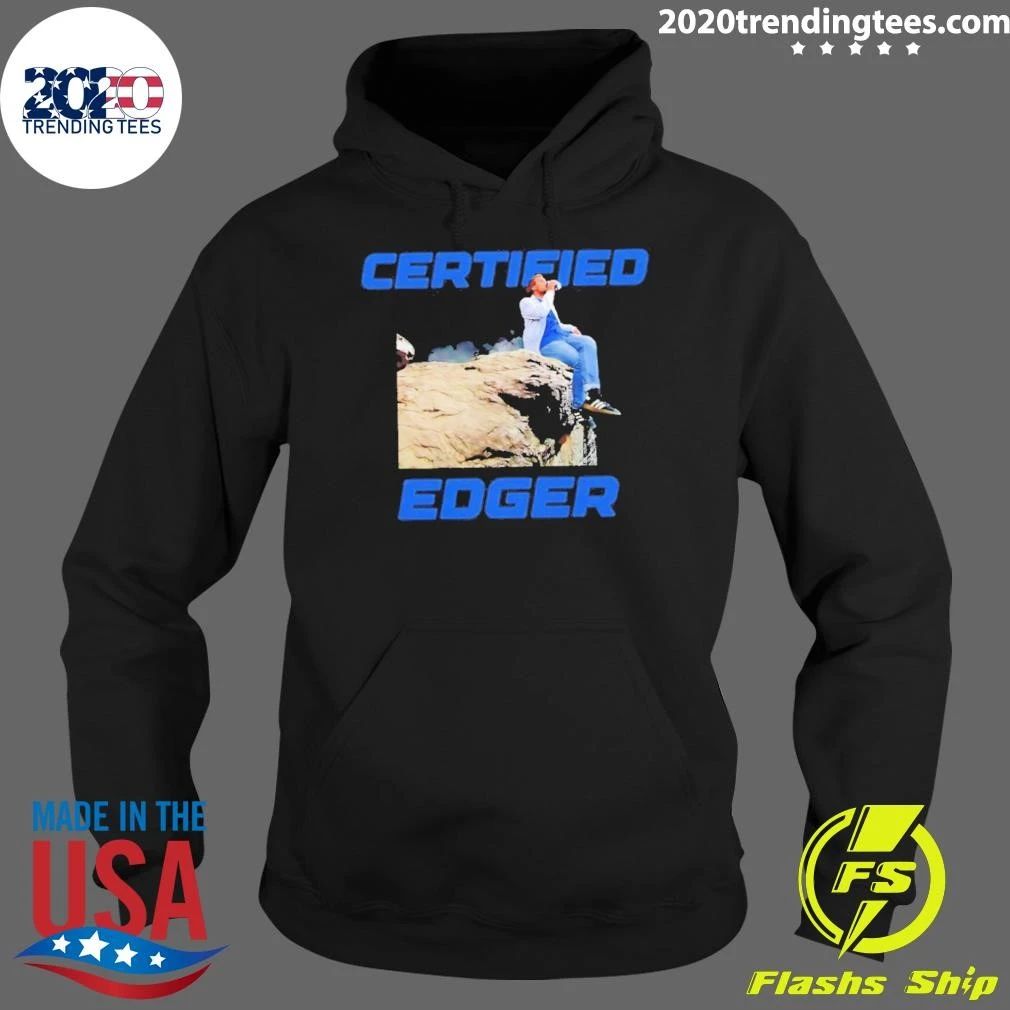 Certified Edger Edging Drink Beer Graphic Shirt