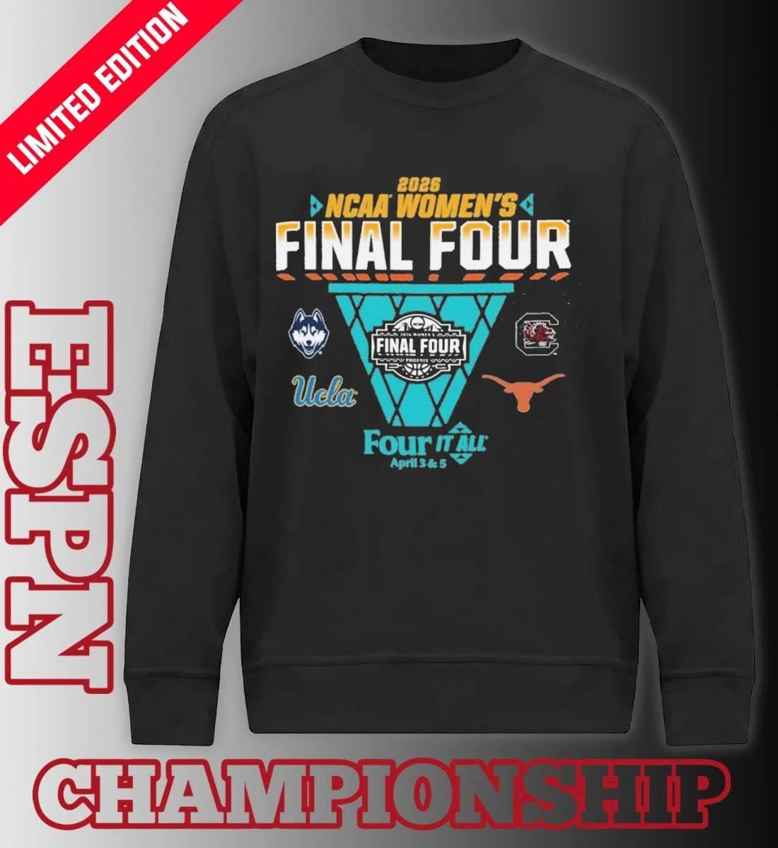 April 3 & 5 2026 NCAA Women’s Final Four Shirt