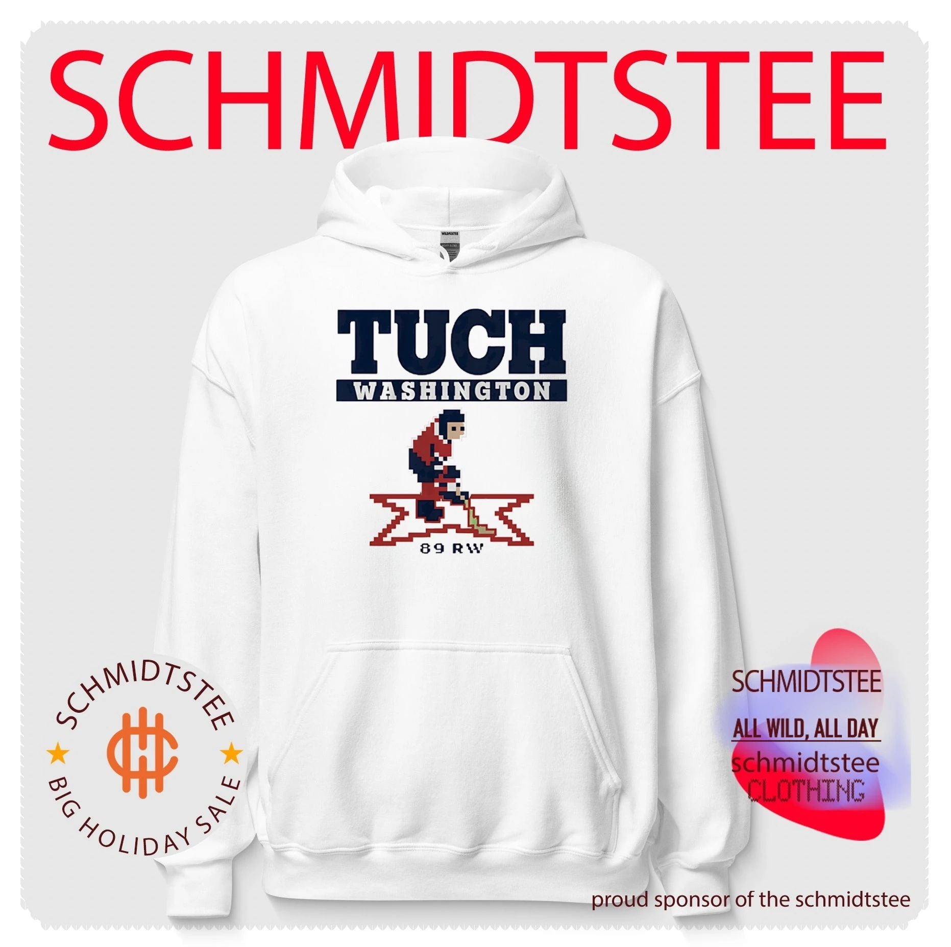 Alex Tuch Washington Retro Hockey NHL 8-bit shirt