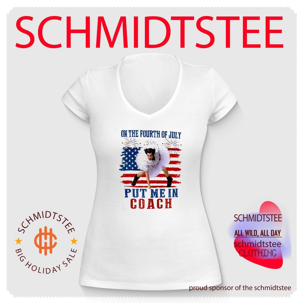 Ace Ventura Put Me In Coach 4th Of July Funny Patriotic American Flag Graphic shirt