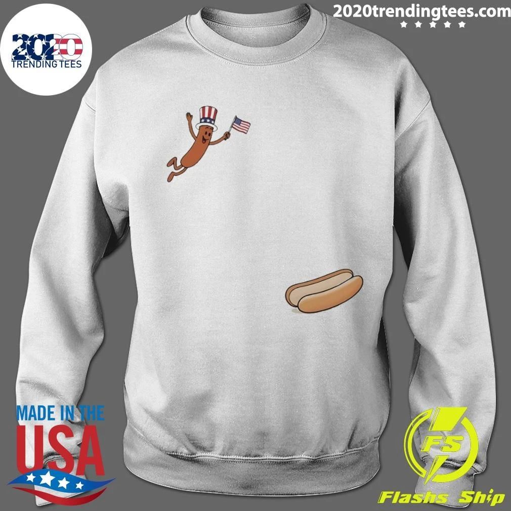 Hotdog Uncle Sam Fly Freedom American Flag 4th Of July 2026 Shirt