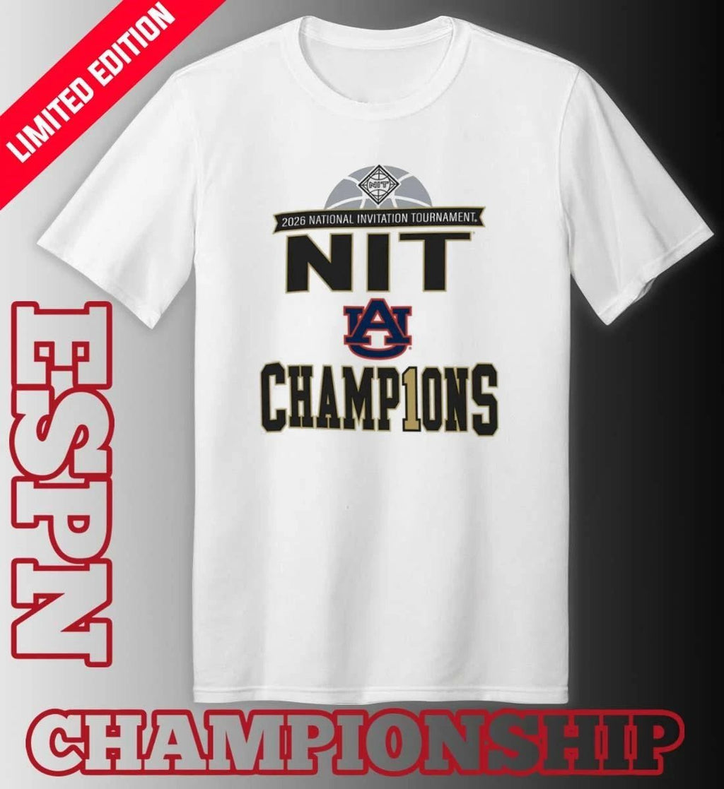 Auburn Tigers 2026 Division I Men’s Basketball Postseason NIT Champions Shirt