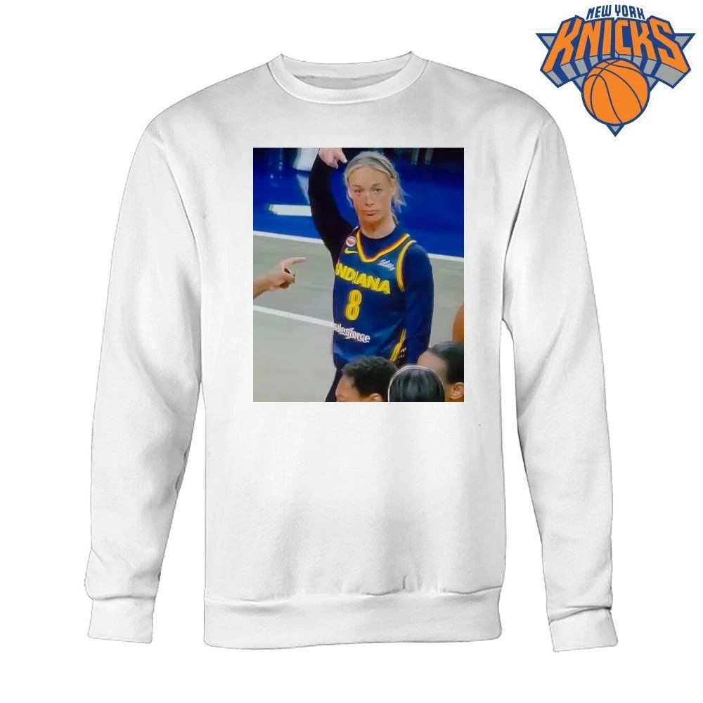Sophie Cunningham Indiana Fever Funny Face Expression Basketball Pointing Meme shirt