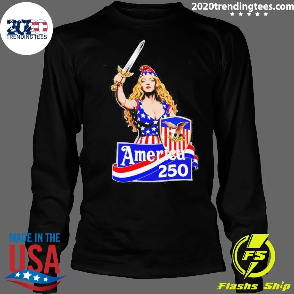 Strong Woman America 250 4th Of July Shirt