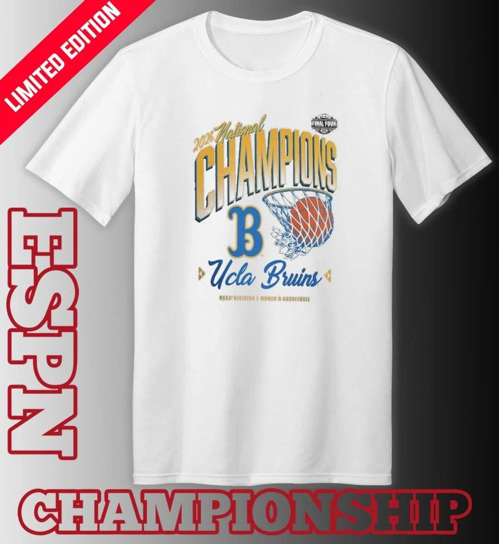 UCLA Bruins NCAA DI Women’s Basketball National Champions Pressure Pulse T-Shirt