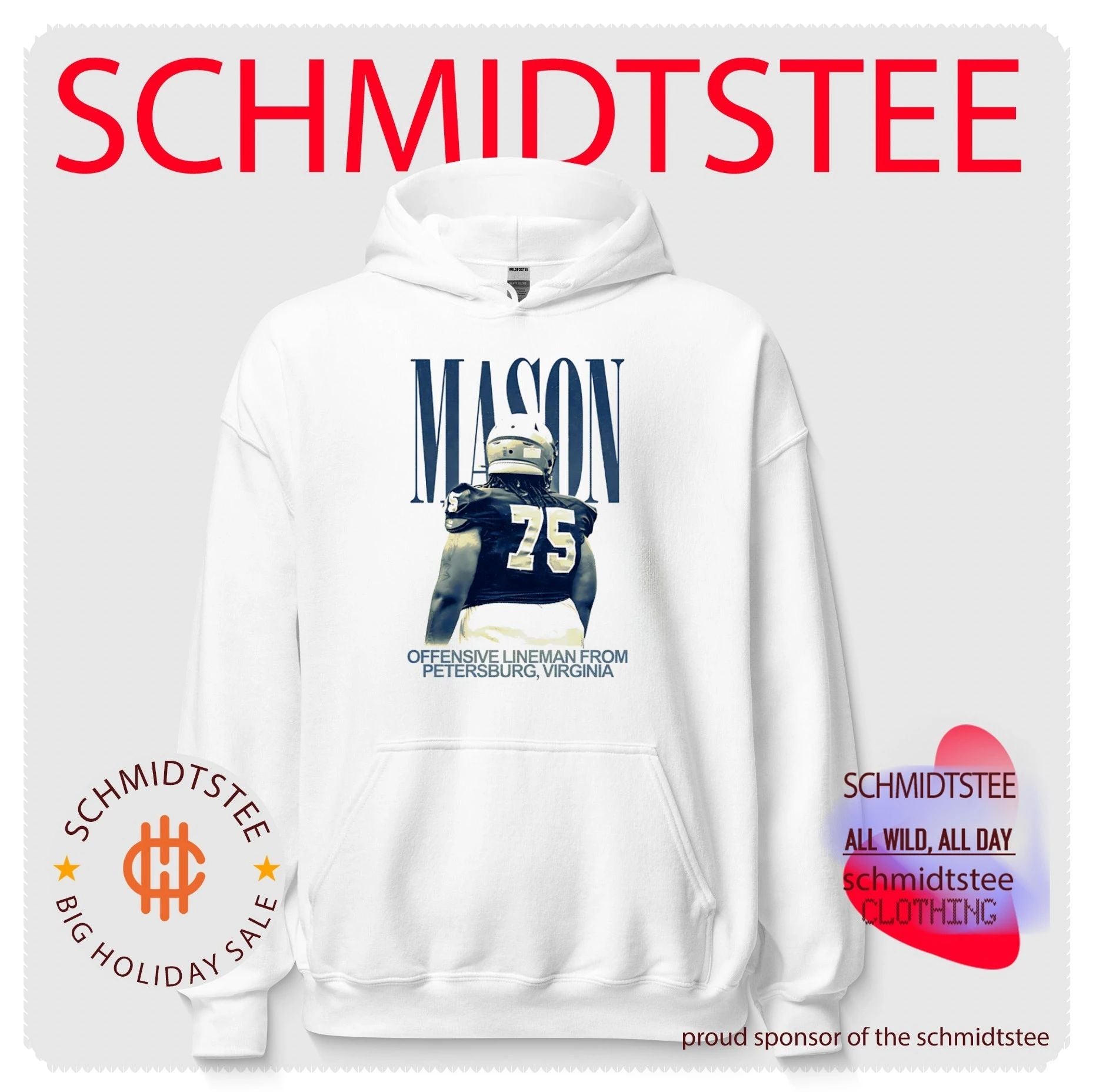 Tamari Mason Offensive Lineman from Petersburg Virginia shirt