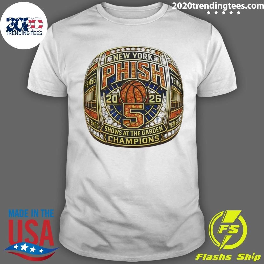 Phish Championship Ring New York 2026 Shows At The Garden Shirt