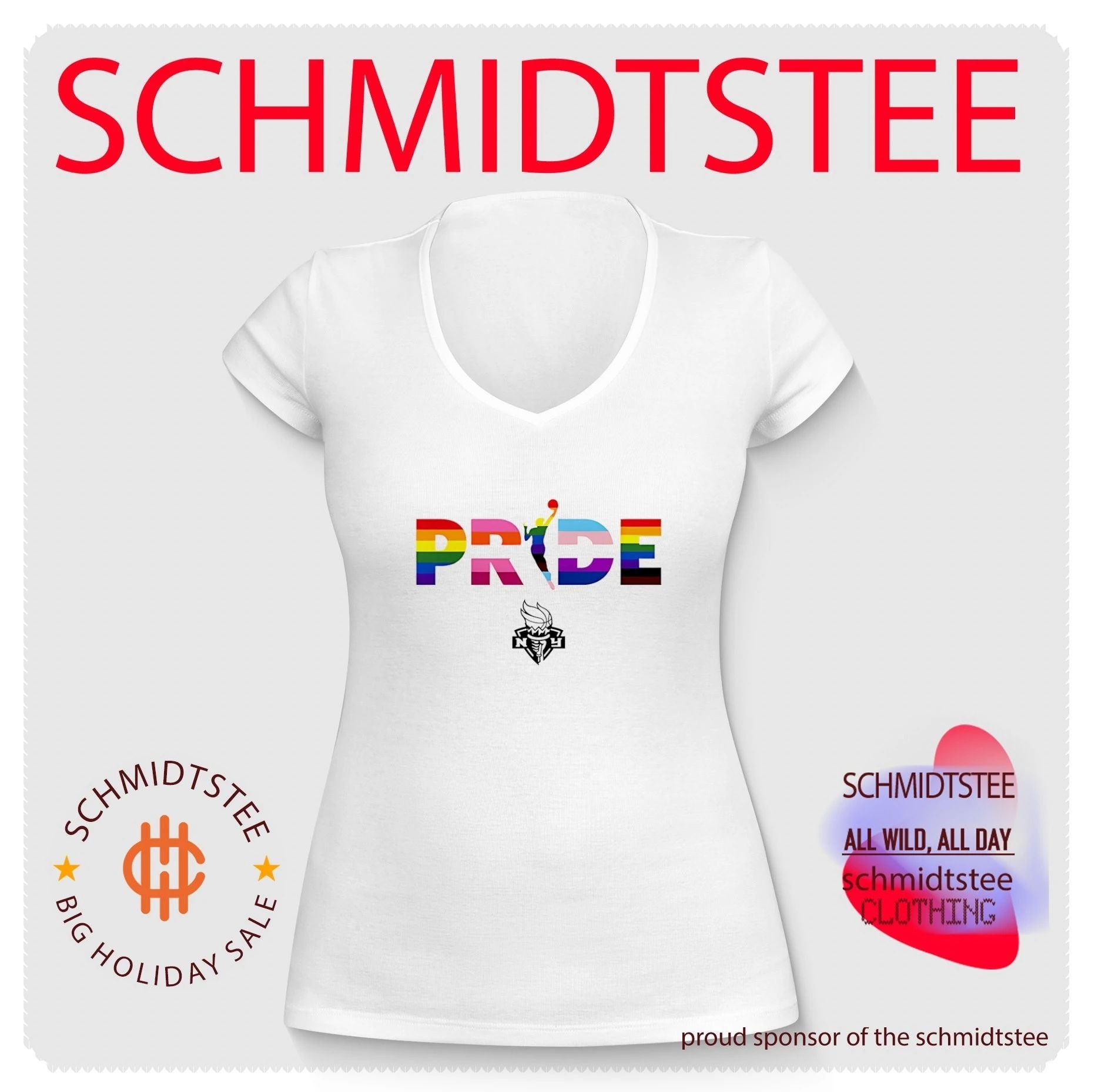 New York Liberty WNBA pride stripes shirt