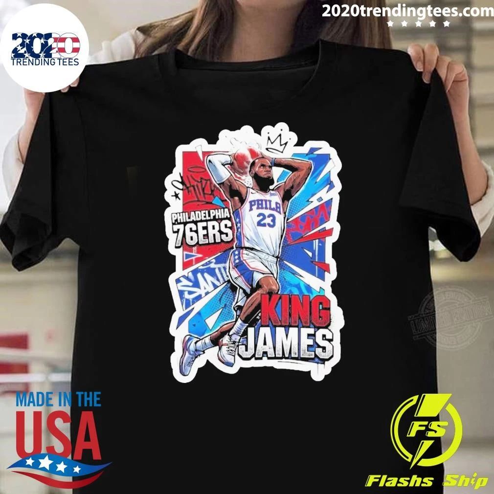 King James Philadelphia Basketball Fans Tee Shirt