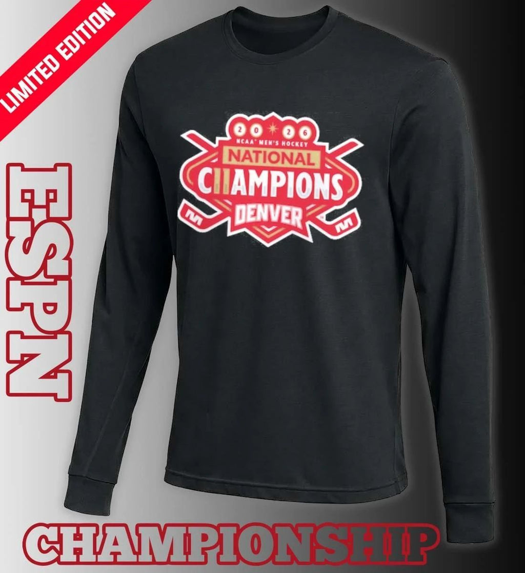 Denver Pioneers 2026 NCAA Frozen Four Men’s Ice Hockey National Champions Logo T-Shirt